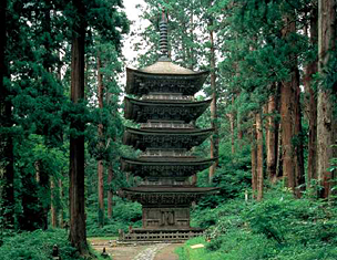 出羽三山神社五重塔
